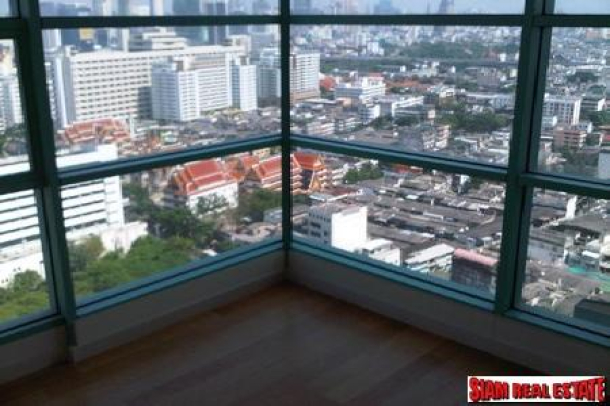 Gorgeous view of Chaophraya River and Saphan Taksin view from 24th floor, Two bedrooms, Two bathrooms Condo for Sale, Close to Bangkok central pier, and Skytrain - Saphan Taksin Station-2