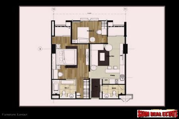 Brand New Two Bedroom Condo next to BTS Wong Wian Yai-17