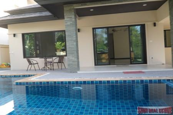New Unfurnished Three Bedroom House with Pool in Rawai-1
