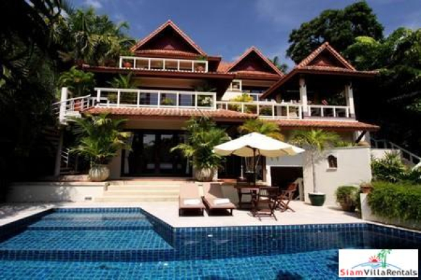 Katamanda | Beautiful Thai Style Three Bedroom Pool Villa with Sea View in Kataj for Holiday Rental-1