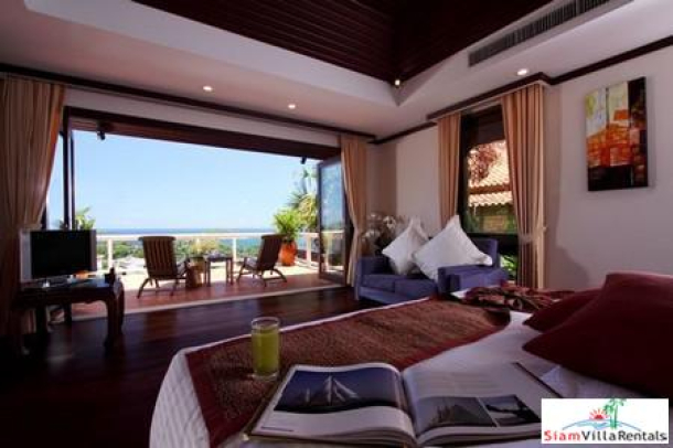 Katamanda | Beautiful Thai Style Three Bedroom Pool Villa with Sea View in Kataj for Holiday Rental-8