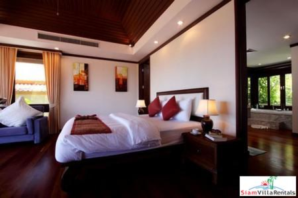 Katamanda | Beautiful Thai Style Three Bedroom Pool Villa with Sea View in Kataj for Holiday Rental-9