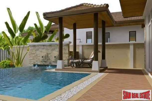 Three Bedroom Modern Thai Pool Villas in New Rawai Development-10
