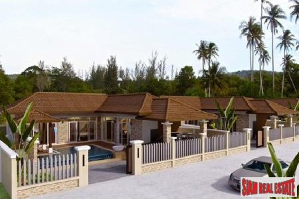 Three Bedroom Modern Thai Pool Villas in New Rawai Development-11