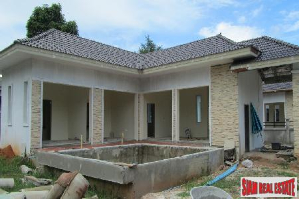 Three Bedroom Modern Thai Pool Villas in New Rawai Development-17