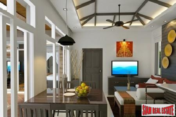 Three Bedroom Modern Thai Pool Villas in New Rawai Development-4