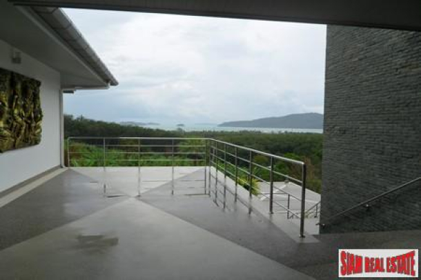 Cool, Modern Six Bedroom Home with Pool and Sea Views in Rawai-12