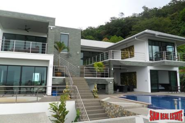 Cool, Modern Six Bedroom Home with Pool and Sea Views in Rawai-2