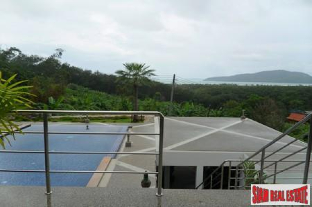 Cool, Modern Six Bedroom Home with Pool and Sea Views in Rawai-5