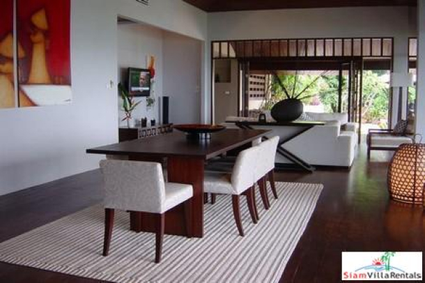 Elegant Thai Holiday Villa with Three Bedrooms, Private Pool and Sea Views in Bang Po, Samui-10
