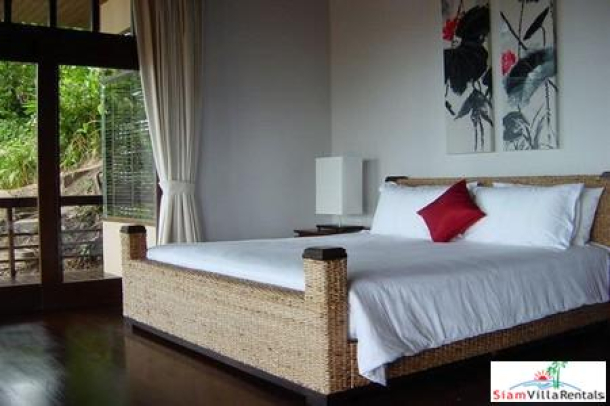 Elegant Thai Holiday Villa with Three Bedrooms, Private Pool and Sea Views in Bang Po, Samui-12