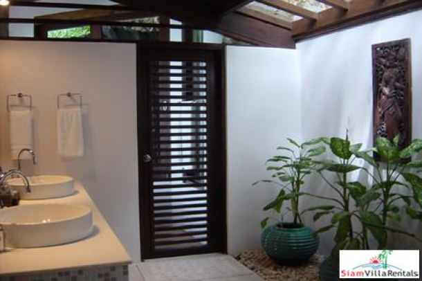 Elegant Thai Holiday Villa with Three Bedrooms, Private Pool and Sea Views in Bang Po, Samui-14