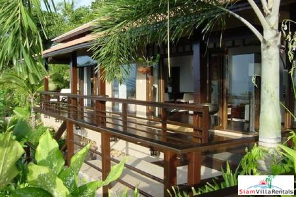 Elegant Thai Holiday Villa with Three Bedrooms, Private Pool and Sea Views in Bang Po, Samui-2