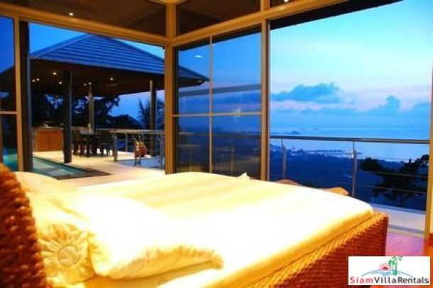 Contemporary European Style Four Bedroom Seaview Villa with Private Pool in Samui-11