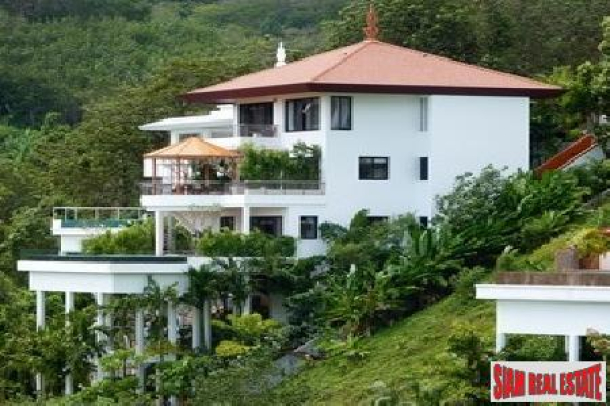 Spectacular Three Bedroom Hillside Villa with Sea View in Kata-1