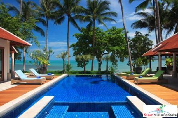 Beachfront Thai Style Pool Villa Available with Three or Five Bedrooms in Lipa Noi, Samui-1