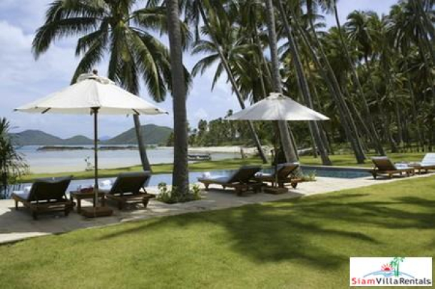 Thai Style Beachfront Pool Villa with Three or Six Bedrooms and Private Tennis Court in Laem Sor, Samui-4