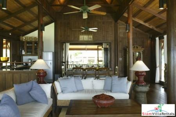 Thai Style Beachfront Pool Villa with Three or Six Bedrooms and Private Tennis Court in Laem Sor, Samui-9