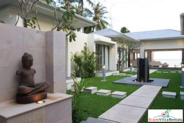Contemporary Beachfront Pool Villa with Three or Five Bedrooms and Private Tennis Court in Laem Set, Samui-15