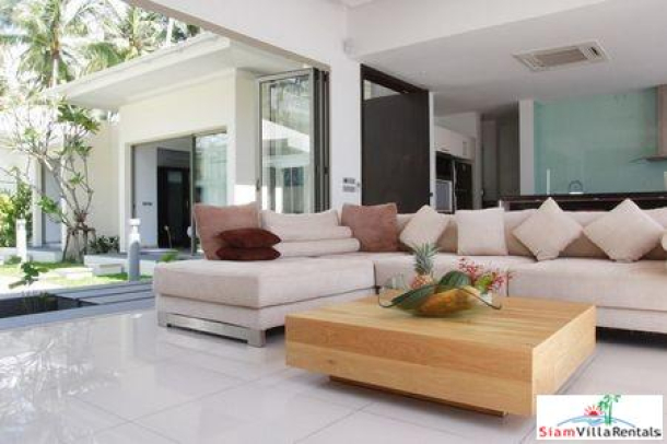 Contemporary Beachfront Pool Villa with Three or Five Bedrooms and Private Tennis Court in Laem Set, Samui-5