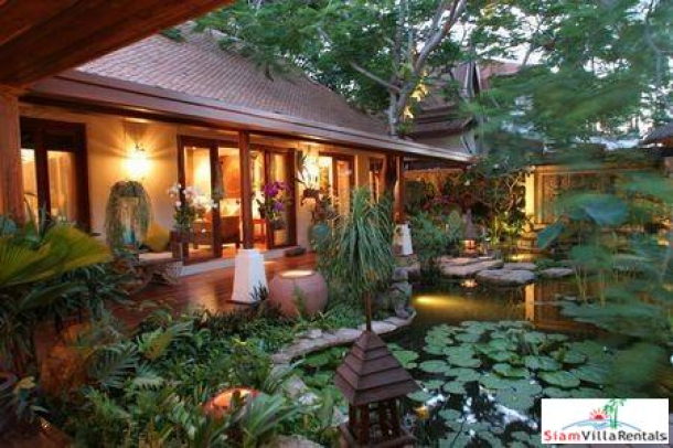 Tropical Thai Beachfront Villa with Four Bedrooms and Private Pool at Natien Beach, Samui-10