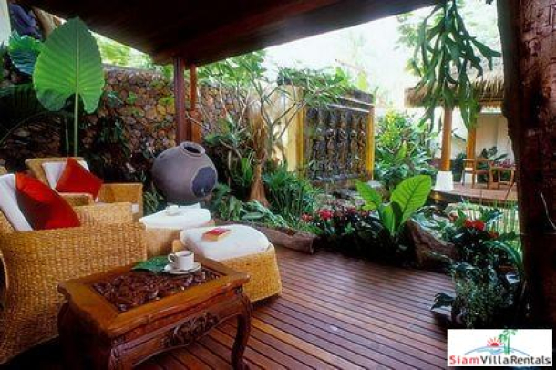 Tropical Thai Beachfront Villa with Four Bedrooms and Private Pool at Natien Beach, Samui-11