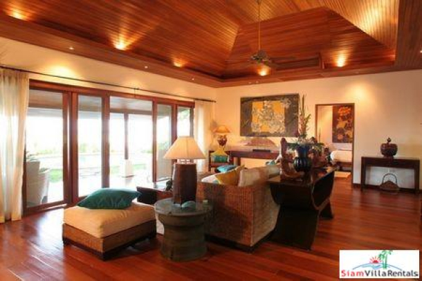 Tropical Thai Beachfront Villa with Four Bedrooms and Private Pool at Natien Beach, Samui-12