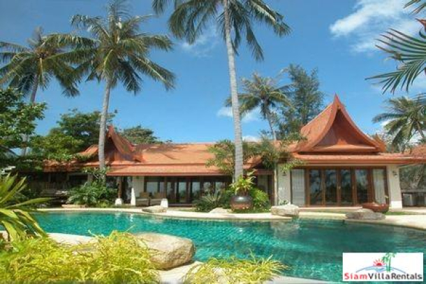 Tropical Thai Beachfront Villa with Four Bedrooms and Private Pool at Natien Beach, Samui-3