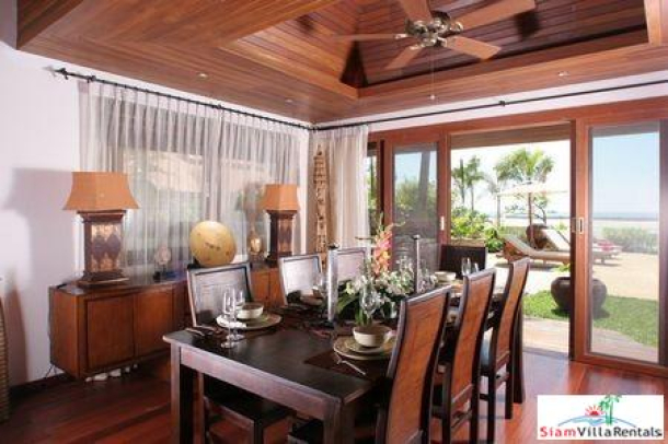 Tropical Thai Beachfront Villa with Four Bedrooms and Private Pool at Natien Beach, Samui-5