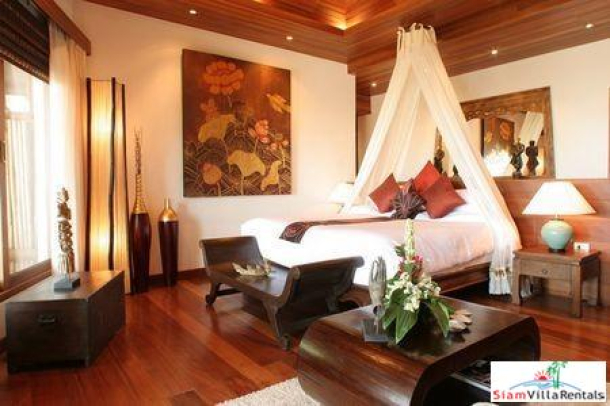 Tropical Thai Beachfront Villa with Four Bedrooms and Private Pool at Natien Beach, Samui-6
