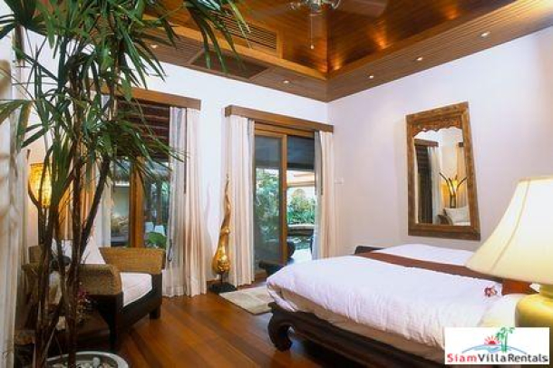 Tropical Thai Beachfront Villa with Four Bedrooms and Private Pool at Natien Beach, Samui-9