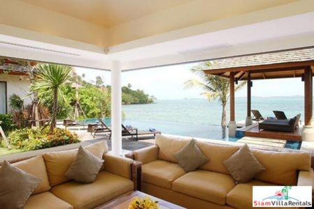 Private Beachfront Villa with Two or Four Bedrooms and Private Pool at Bophut, Samui-4