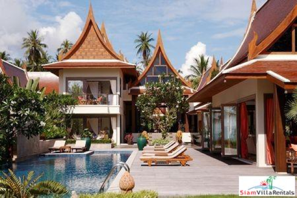 Beachfront Thai Style Pool Villa with Three, Four or Five Bedrooms in Lipa Noi, Samui-2