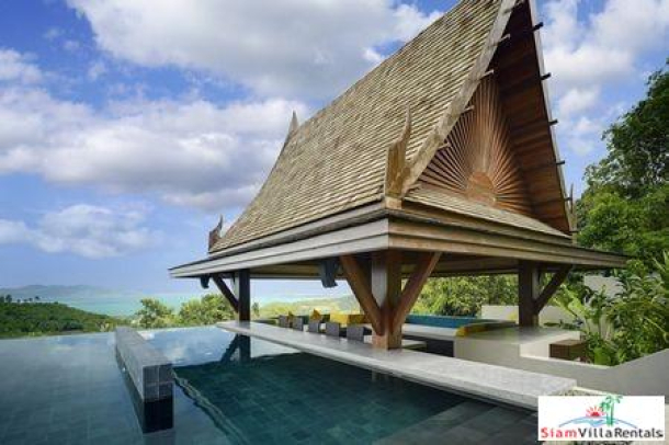 Ultra Modern Sea View Pool Villa with Six Bedrooms in Bophut, Samui-3