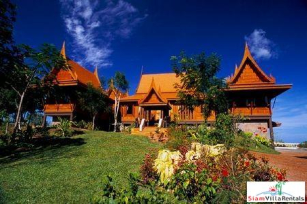 Thai Style Sea View Pool Villa with 1-4 Bedrooms in Plai Laem, Samui-3