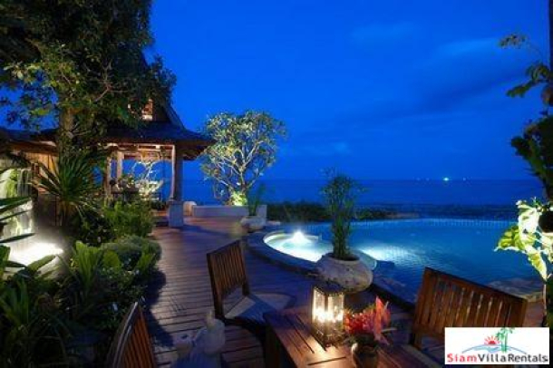 Thai Style Beachfront Pool Villa with Five Bedrooms on Laem Set Beach, Samui-15