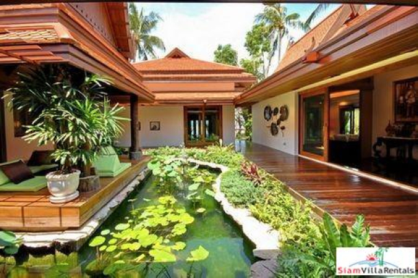 Thai Style Beachfront Pool Villa with Five Bedrooms on Laem Set Beach, Samui-4