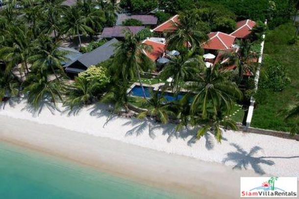 Thai Style Beachfront Pool Villa with Five Bedrooms on Laem Set Beach, Samui-1