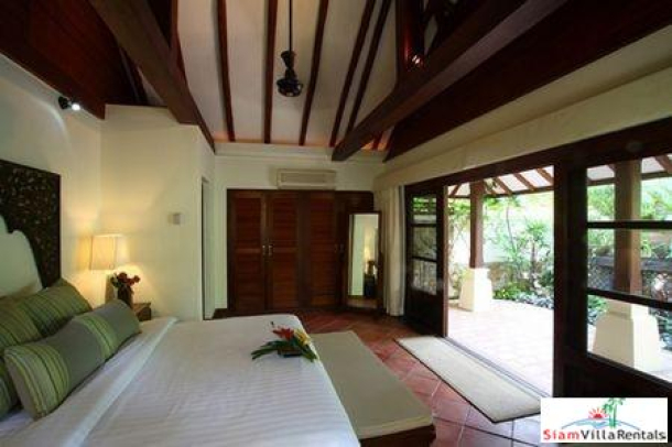 Thai Style Beachfront Pool Villa with Five Bedrooms on Laem Set Beach, Samui-13