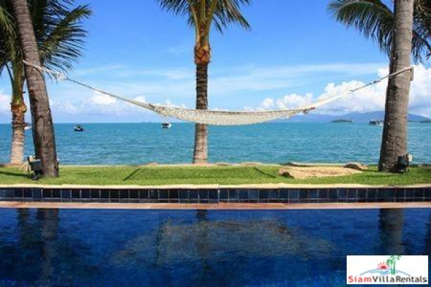 Thai Style Beachfront Pool Villa with Five Bedrooms on Laem Set Beach, Samui-3