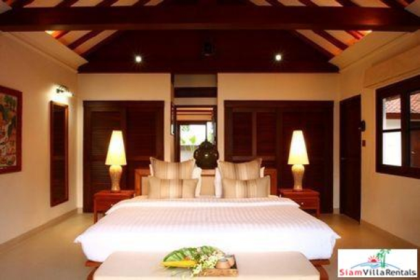 Thai Style Beachfront Pool Villa with Five Bedrooms on Laem Set Beach, Samui-9