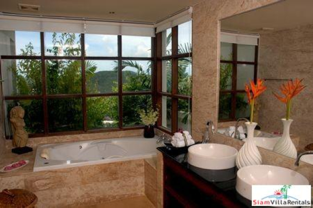 Picturesque Hillside Seaview Pool Villa with Three Bedrooms in Bophut, Samui-11