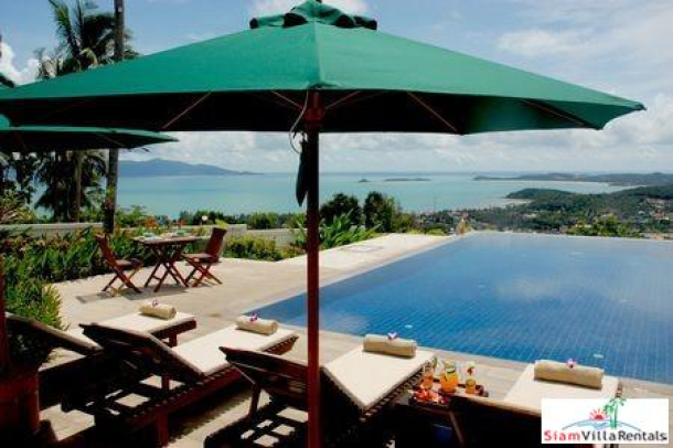 Picturesque Hillside Seaview Pool Villa with Three Bedrooms in Bophut, Samui-3