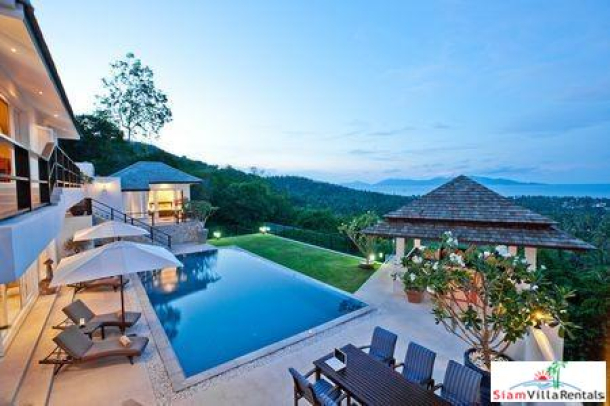 Stylish Hillside Pool Villa with Three or Four Bedrooms in Bophut, Samui-2