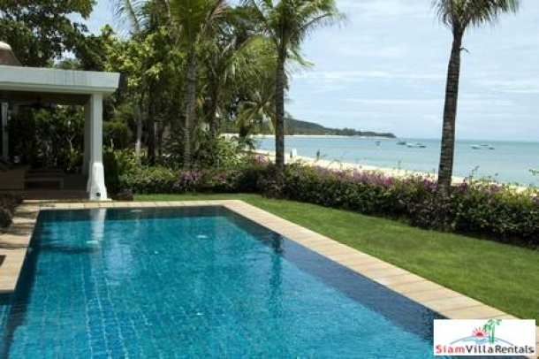 Luxury Beachfront Two or Four Bedroom Thai Style Pool Villa at Maenam, Samui-2