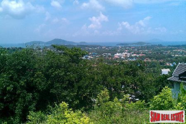 One Rai of Hillside Land with Sea Views Available in Rawai-1