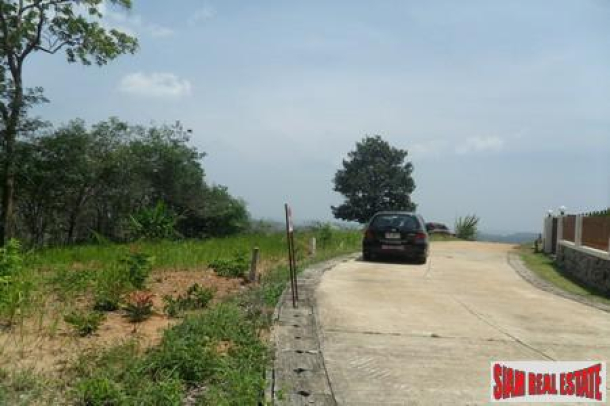 One Rai of Hillside Land with Sea Views Available in Rawai-4