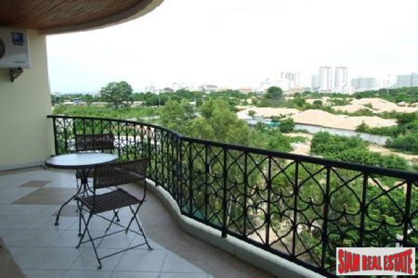 Superb Views From The Balcony Of This Spacious Property - Jomtien-3