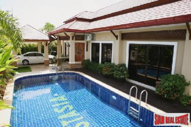 3 Big Bedrooms In This Thai- Balinese Style Property - East Pattaya-1