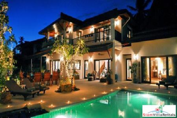 Spacious, Luxury Four-Bedroom Pool Villa on Samui's Southeastern Coast-1
